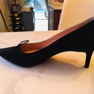 Zara Shoes - Zara black bow tie suede like heels Zara Shoes - Zara black bow tie suede like heels